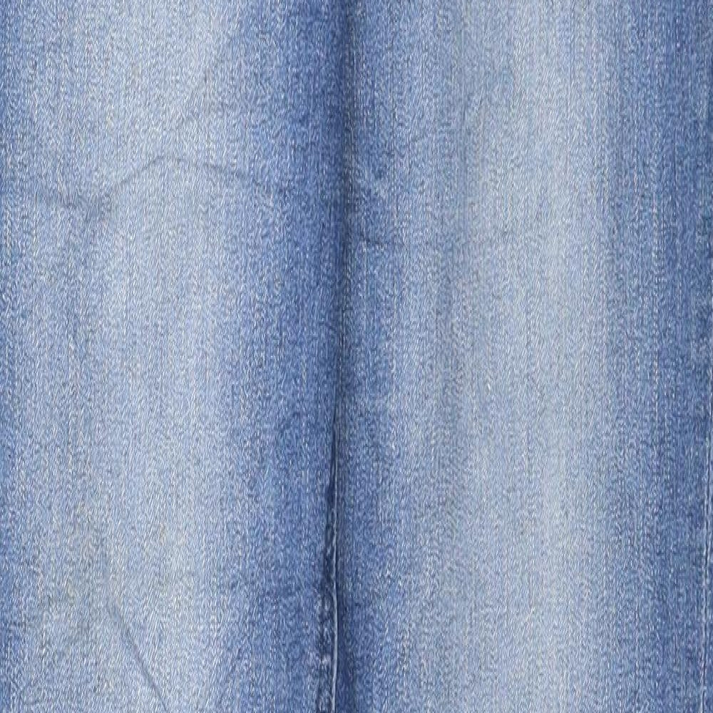Denim & Co. Womens Blue Cotton Skinny Jeans Size 10 L31 in Regular Zip