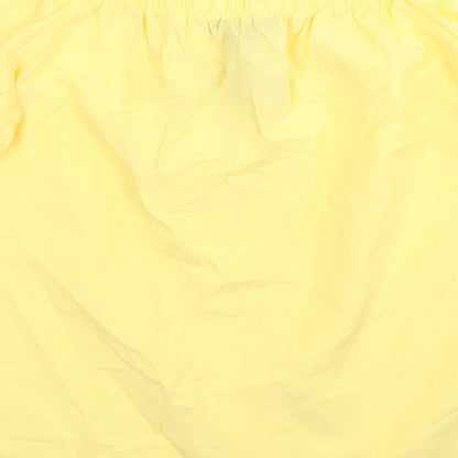 Atmosphere Womens Yellow Cotton Basic T-Shirt Size 12 Square Neck