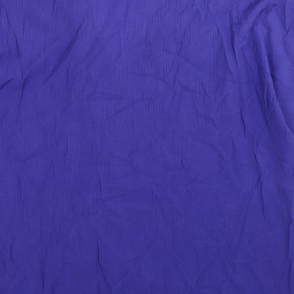 Choices Womens Purple Viscose Basic Button-Up Size 16 Collared