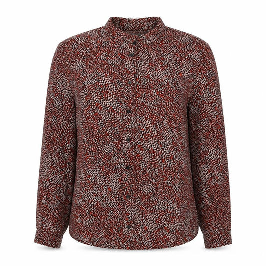 Womens UK Size 8 Primark Red Basic Button-Up