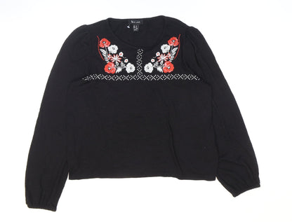 Womens UK Size M New Look Black Pullover Jumper