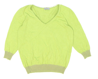 Womens UK Size 14 Marks and Spencer Green Pullover Jumper