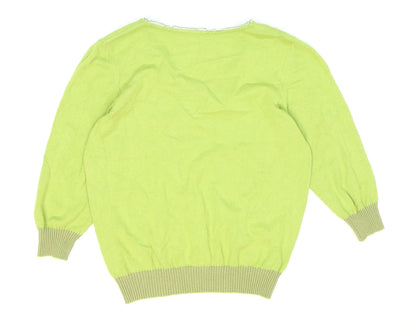 Womens UK Size 14 Marks and Spencer Green Pullover Jumper