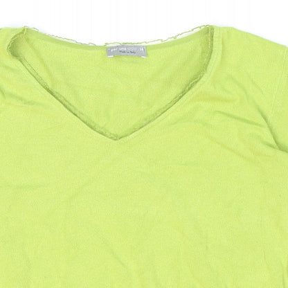 Womens UK Size 14 Marks and Spencer Green Pullover Jumper