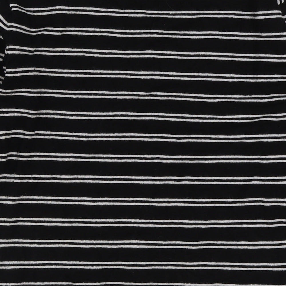 Womens UK Size 8 Atmosphere Black Basic T-Shirt