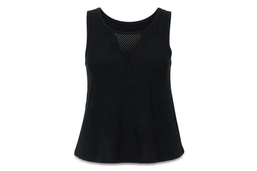 Womens UK Size 10 Boohoo Black Basic Tank