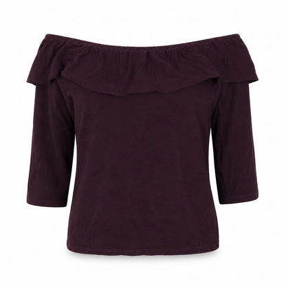 Womens UK Size 10 F&F Purple Basic Blouse