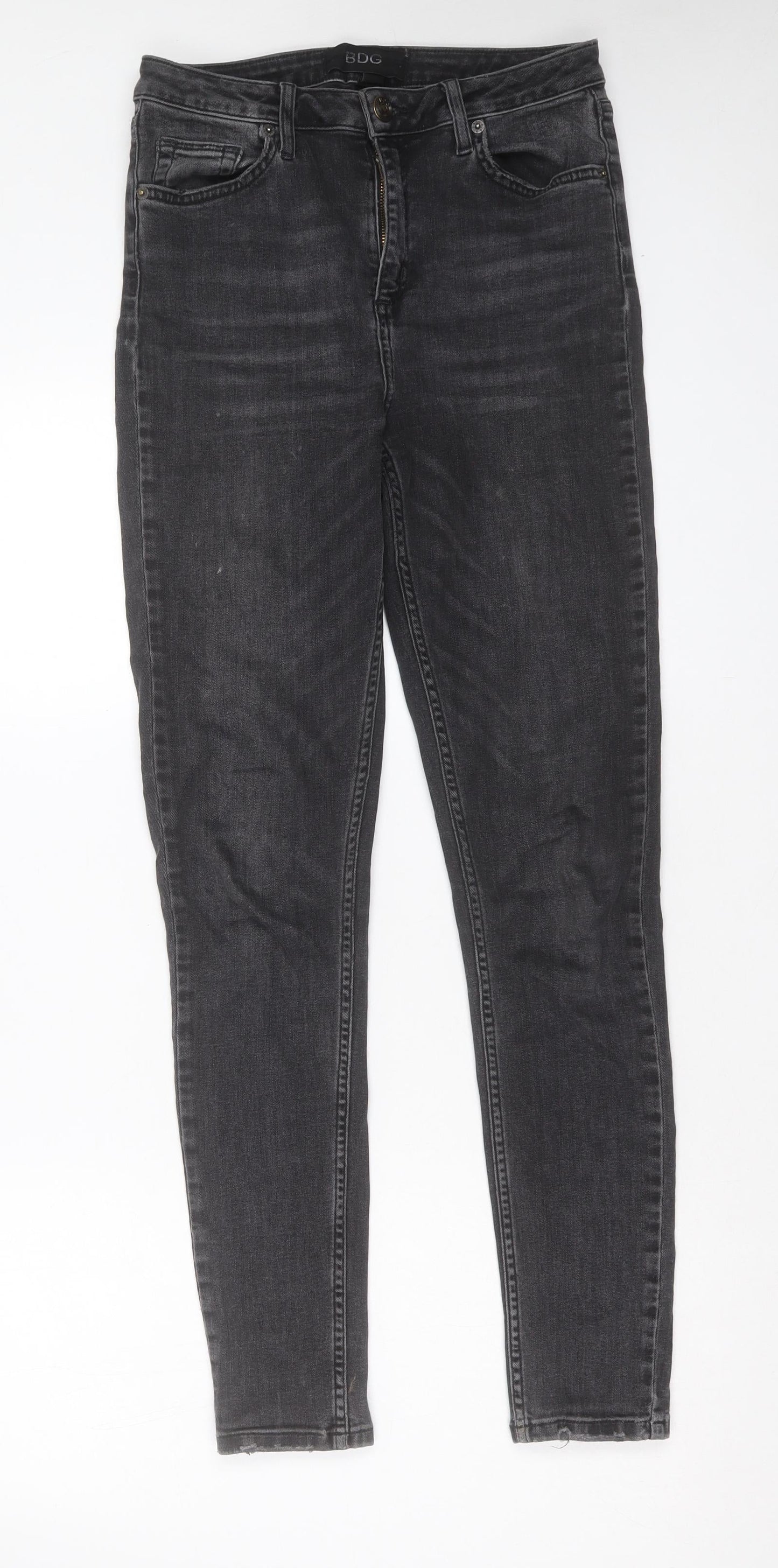 BDG Womens Black Cotton Skinny Jeans Size 28 in L29 in Regular Button