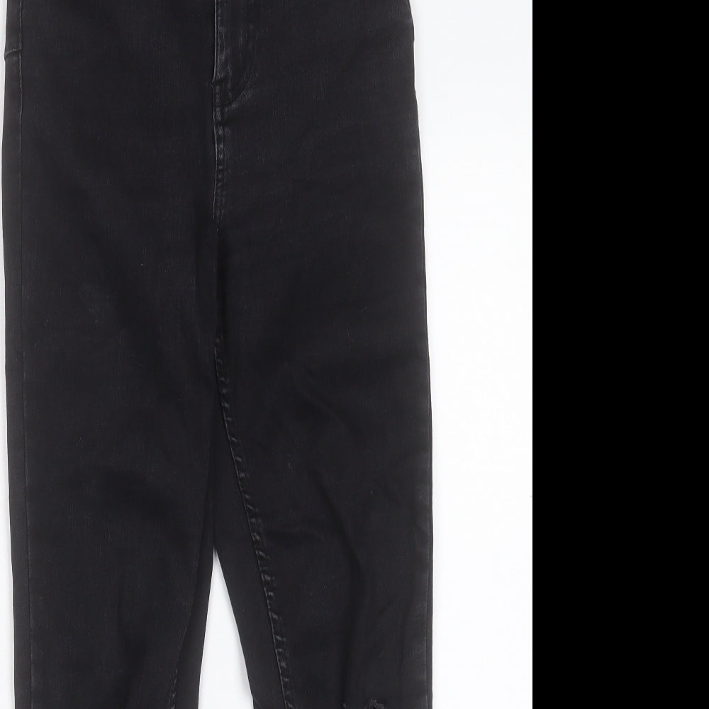 New Look Womens Black Cotton Skinny Jeans Size 8 L25 in Regular Button - Lift & Shape