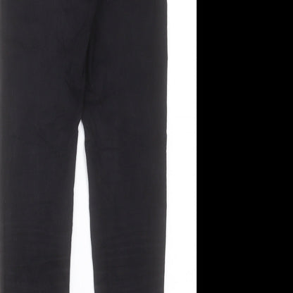 Denim & Co. Womens Black Cotton Skinny Jeans Size 8 L27 in Regular Button