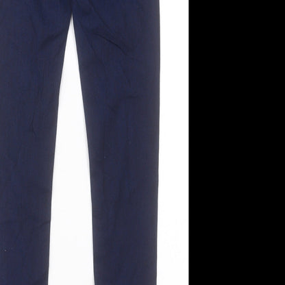 Denim & Co. Womens Blue Cotton Skinny Jeans Size 4 L30 in Regular Button