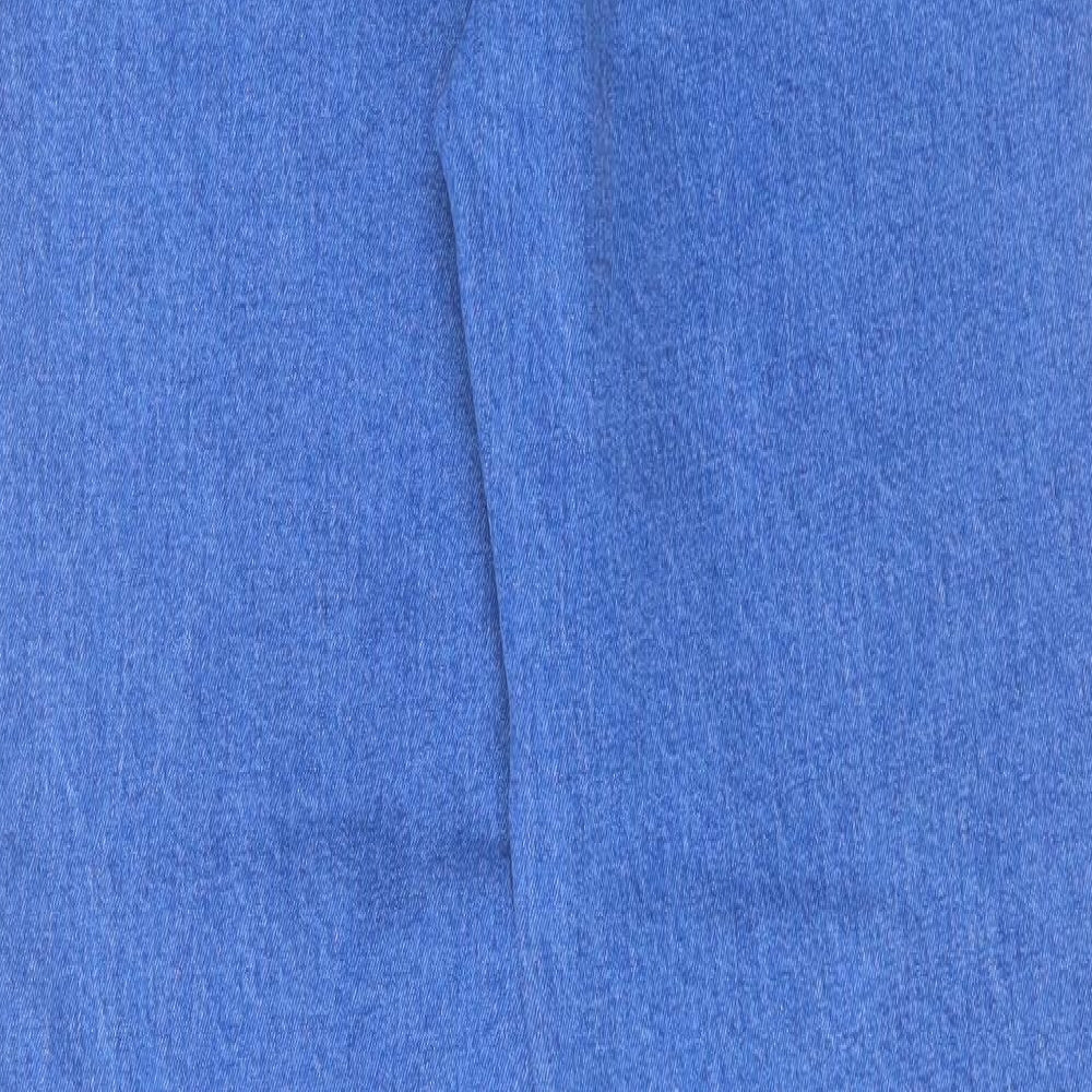zamira Womens Blue Cotton Straight Jeans Size 32 in L30 in Regular Button