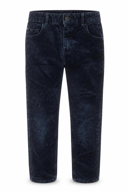 NEXT Boys Blue Cotton Capri Trousers Size 9 Months Regular Button