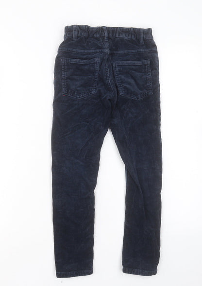 NEXT Boys Blue Cotton Capri Trousers Size 9 Months Regular Button