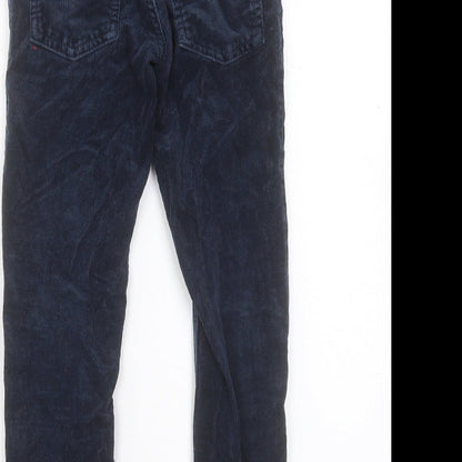NEXT Boys Blue Cotton Capri Trousers Size 9 Months Regular Button