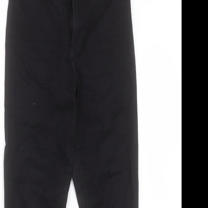 Denim & Co. Womens Black Cotton Skinny Jeans Size 12 L25 in Regular Button