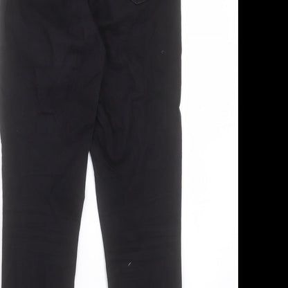 Denim & Co. Womens Black Cotton Skinny Jeans Size 12 L25 in Regular Button