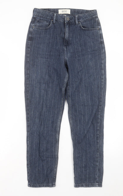 BDG Womens Blue Cotton Straight Jeans Size 27 in L30 in Regular Button