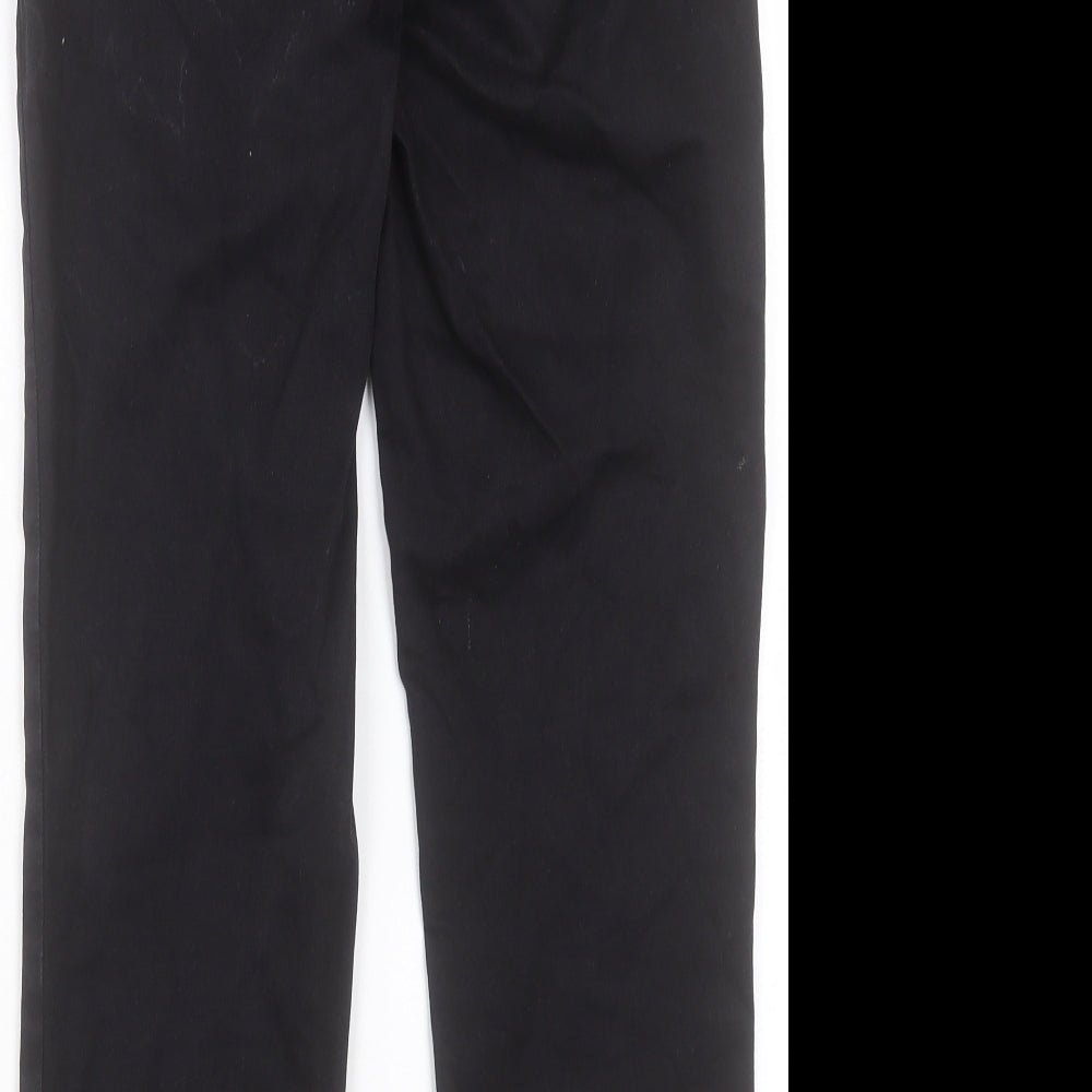 NEXT Womens Black Cotton Straight Jeans Size 30 in L26 in Regular Button