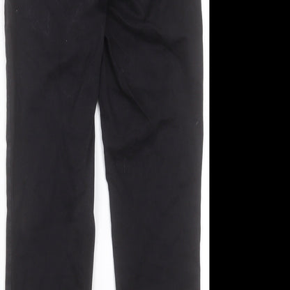 NEXT Womens Black Cotton Straight Jeans Size 30 in L26 in Regular Button