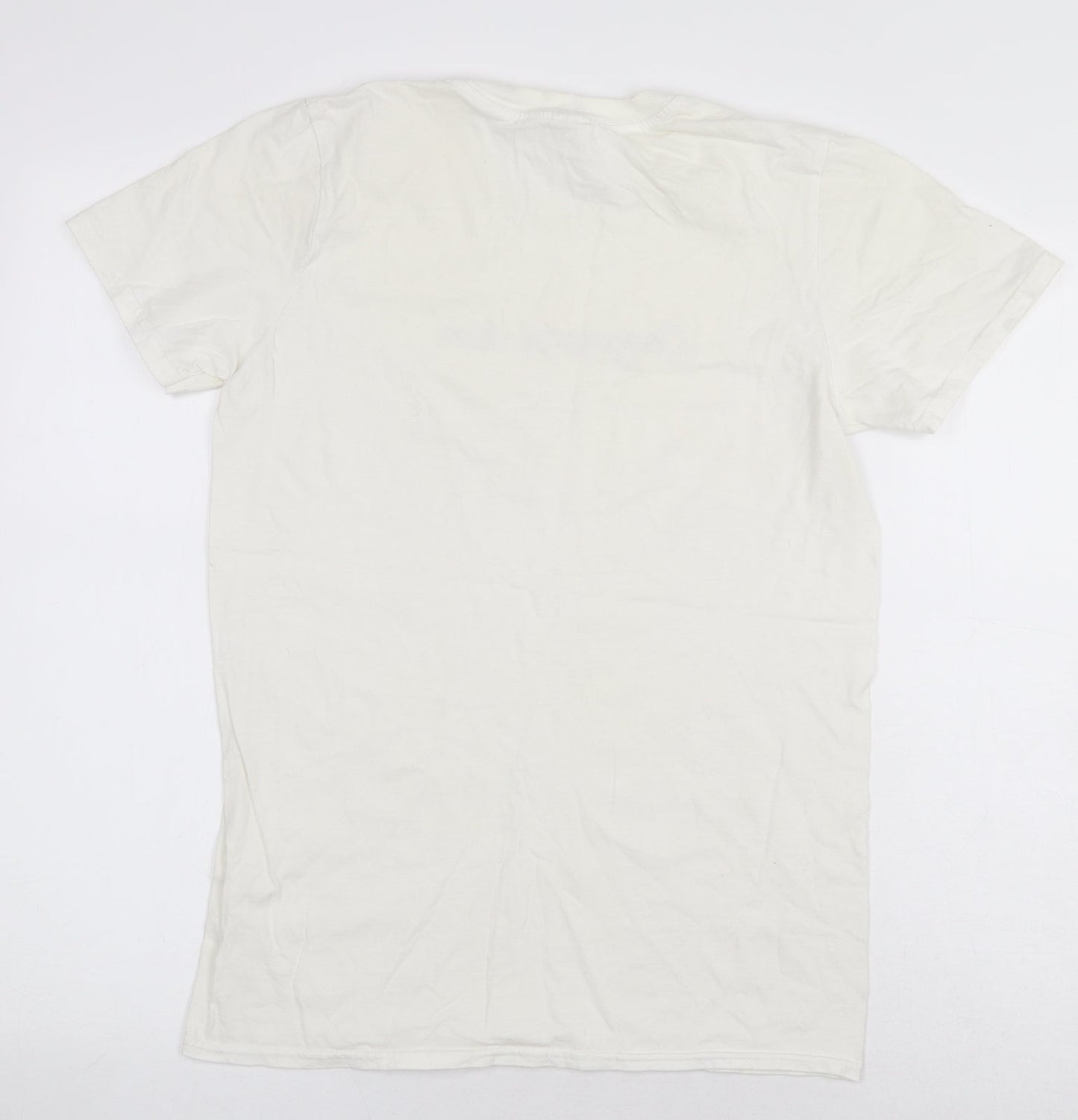 Womens UK Size S Preworn White Basic T-Shirt