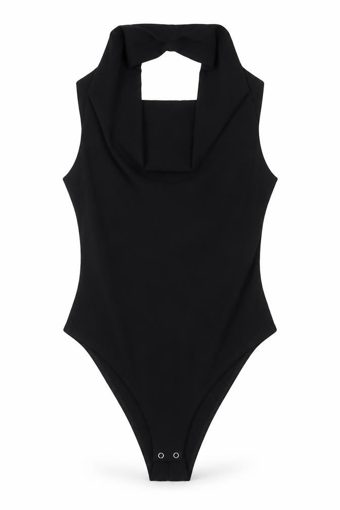Womens UK Size S Zara One-Piece Black Bodysuit