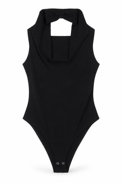 Womens UK Size S Zara One-Piece Black Bodysuit