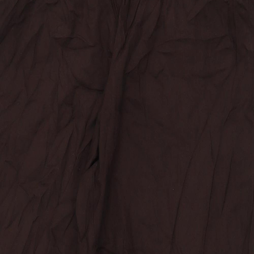 Womens UK Size 10 H&M Regular Fit  Brown Trousers