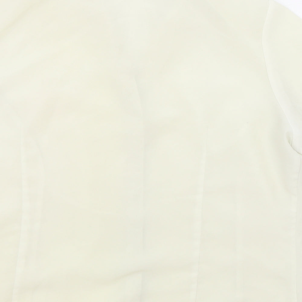 Womens UK Size 16 BHS White Basic Button-Up
