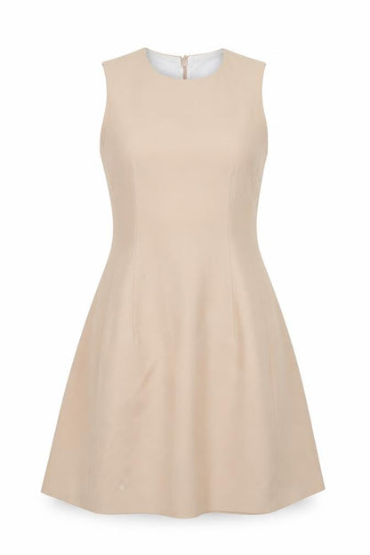 Zara Womens Pink Viscose A-Line Size 4 Round Neck Zip
