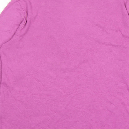 Emereco Womens Purple V-Neck Polyester Pullover Jumper Size 14