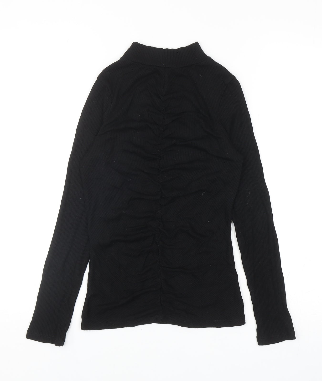 Womens UK Size 6 New Look Black Basic T-Shirt