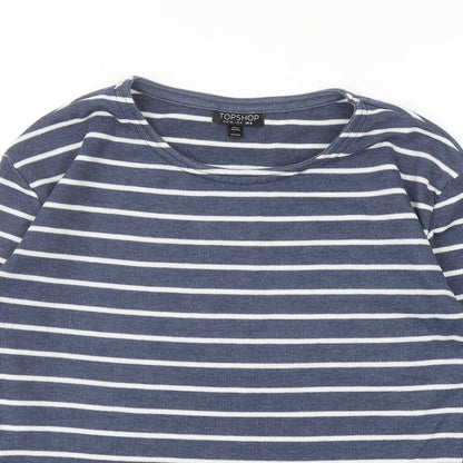 Womens UK Size 8 Topshop Blue Pullover Jumper