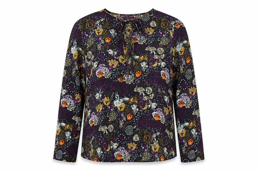 Womens UK Size 12 Boohoo Multicoloured Basic Blouse