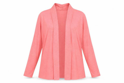 Ethel Austin Womens Pink Cotton Cardigan Sweatshirt Size M