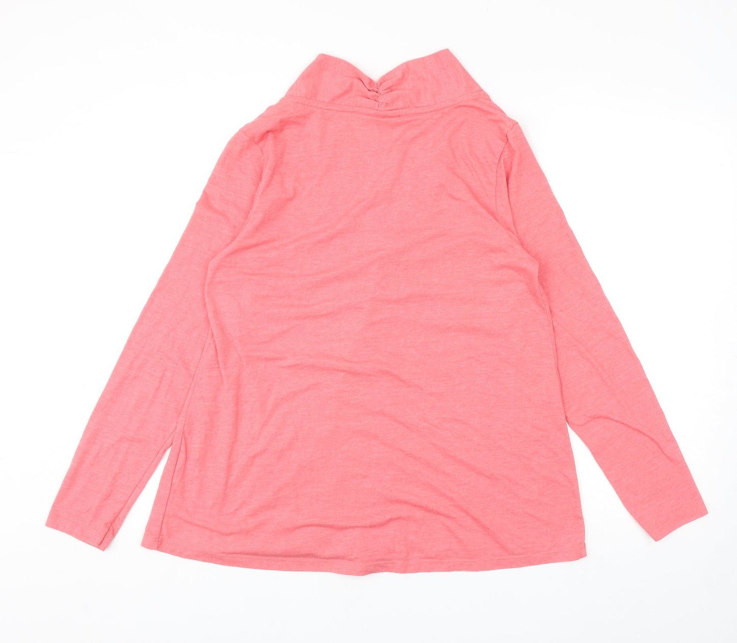 Ethel Austin Womens Pink Cotton Cardigan Sweatshirt Size M