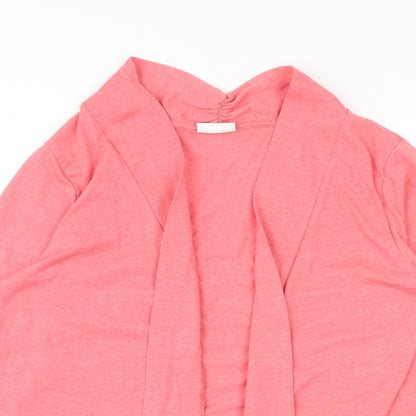 Ethel Austin Womens Pink Cotton Cardigan Sweatshirt Size M