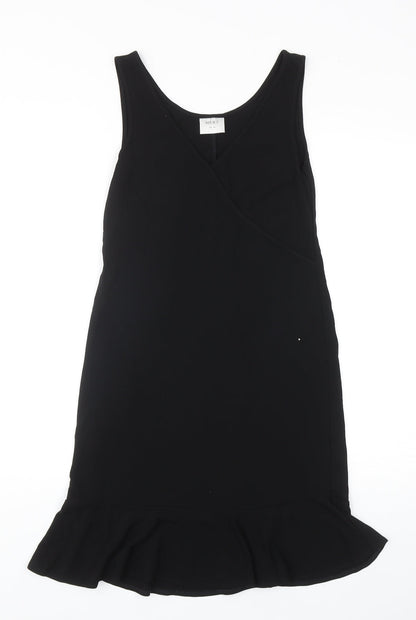 NEXT Womens Black Polyester Mermaid Size 10 V-Neck Pullover