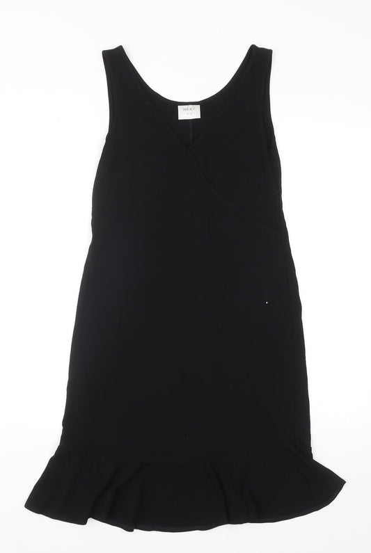 NEXT Womens Black Polyester Mermaid Size 10 V-Neck Pullover