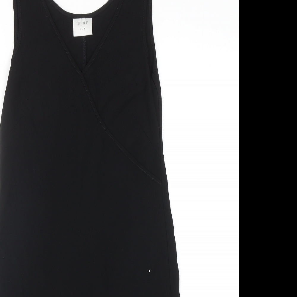 NEXT Womens Black Polyester Mermaid Size 10 V-Neck Pullover