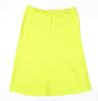 George Womens Green Polyester Swing Skirt Size 18