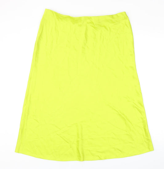 George Womens Green Polyester Swing Skirt Size 18