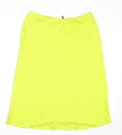 George Womens Green Polyester Swing Skirt Size 18