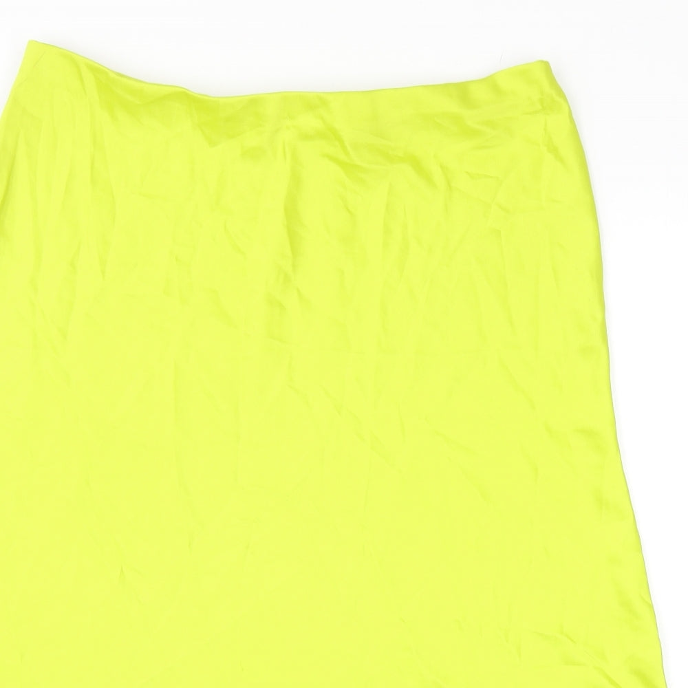 George Womens Green Polyester Swing Skirt Size 18