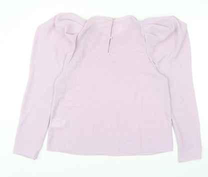 Womens UK Size M H&M Purple Basic Blouse