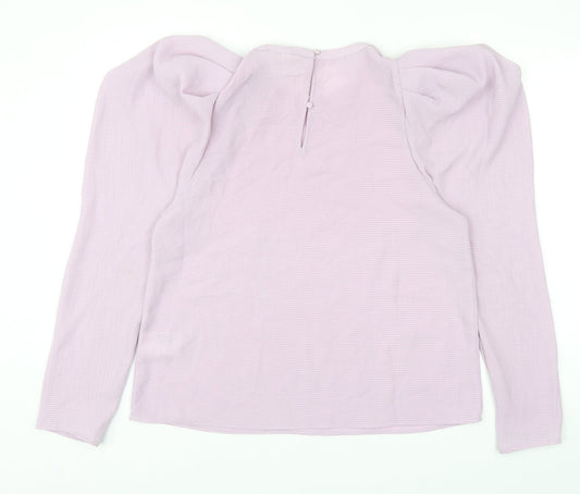 Womens UK Size M H&M Purple Basic Blouse