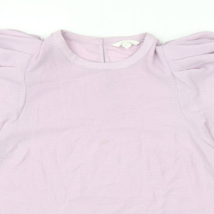 Womens UK Size M H&M Purple Basic Blouse