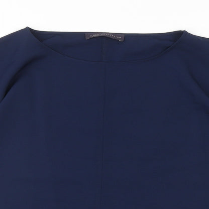 Womens UK Size 12 Marks and Spencer Blue Basic Blouse