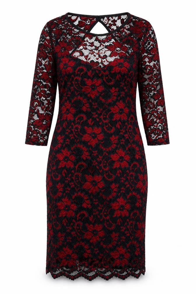 Atmosphere Womens Black Floral Nylon Bodycon Size 10 Boat Neck Pullover