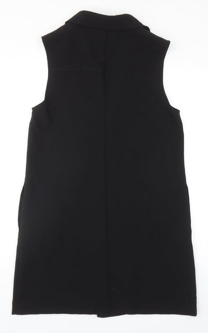 Papaya Womens Black Jacket Waistcoat Size 8